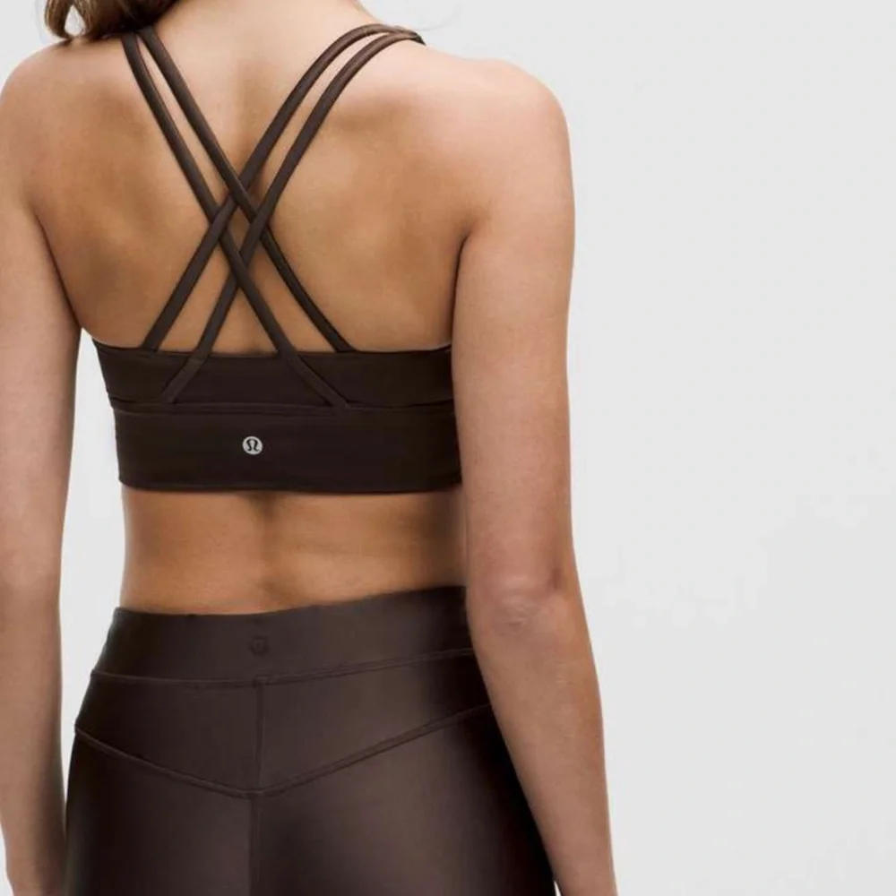 Lululemon Energy Longline Bra *Medium Support, Satin Shine - Picture 2 of 3